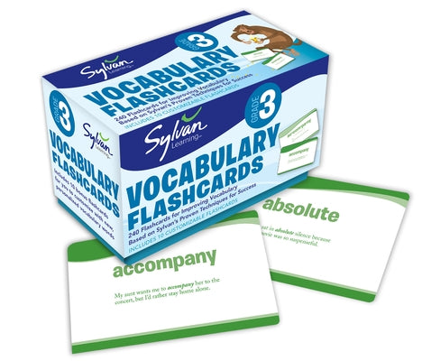 3rd Grade Vocabulary Flashcards: 240 Flashcards for Improving Vocabulary Based on Sylvan's Proven Techniques for Success by Sylvan Learning