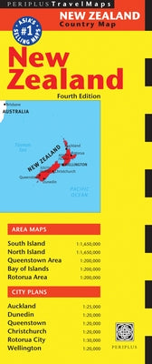 New Zealand Travel Map Fourth Edition by Periplus Editors