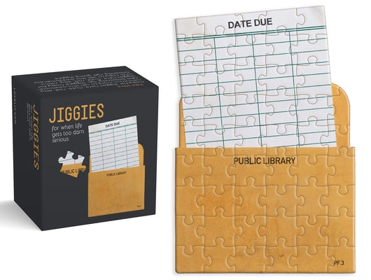Library Card Jiggie Puzzle: Die-Cut 85-Piece Jigsaw by Gibbs Smith