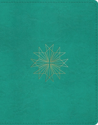 ESV Single Column Journaling Bible (Trutone, Teal, Resplendent Cross Design) by 