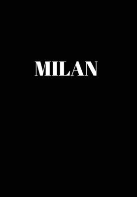 Milan: Hardcover Black Decorative Book for Decorating Shelves, Coffee Tables, Home Decor, Stylish World Fashion Cities Design by Murre Book Decor