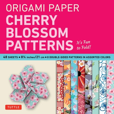 Origami Paper- Cherry Blossom Patterns Large 8 1/4 48 Sh: Tuttle Origami Paper: Double-Sided Origami Sheets Printed with 8 Different Patterns (Instruc by Tuttle Publishing