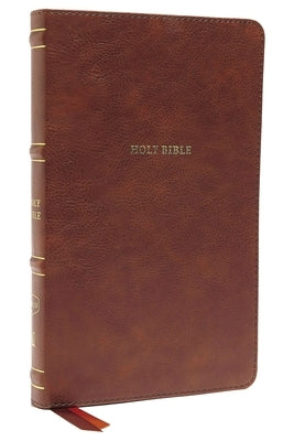 Nkjv, Thinline Bible, Leathersoft, Brown, Thumb Indexed, Red Letter Edition, Comfort Print: Holy Bible, New King James Version by Thomas Nelson