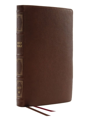 Nkjv, Thinline Reference Bible, Genuine Leather, Brown, Red Letter, Thumb Indexed, Comfort Print: Holy Bible, New King James Version by Thomas Nelson
