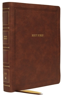 Nkjv, Reference Bible, Wide Margin Large Print, Leathersoft, Brown, Red Letter Edition, Comfort Print: Holy Bible, New King James Version by Thomas Nelson