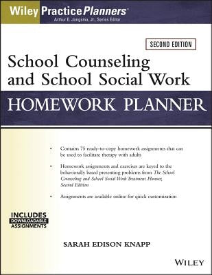 School Counseling and Social Work Homework Planner (W/ Download) by Knapp, Sarah Edison