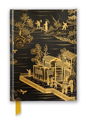 Chinese Lacquer Black & Gold Screen (Foiled Journal) by Flame Tree Studio