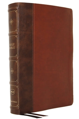 Nkjv, Large Print Verse-By-Verse Reference Bible, MacLaren Series, Leathersoft, Brown, Comfort Print: Holy Bible, New King James Version by Thomas Nelson