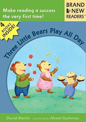 Three Little Bears Play All Day by Martin, David