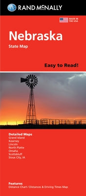 Rand McNally Easy to Read Folded Map: Nebraska State Map by Rand McNally