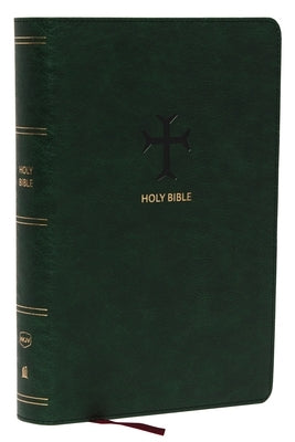 Nkjv, End-Of-Verse Reference Bible, Personal Size Large Print, Leathersoft, Green, Red Letter, Comfort Print: Holy Bible, New King James Version by Thomas Nelson