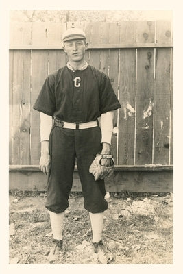 Vintage Journal Old Time Baseball Player by Found Image Press