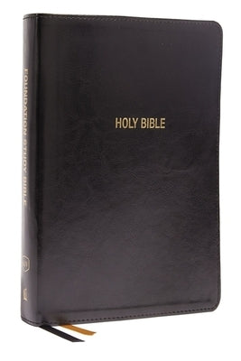 Kjv, Foundation Study Bible, Large Print, Leathersoft, Black, Red Letter, Comfort Print: Holy Bible, King James Version by Thomas Nelson