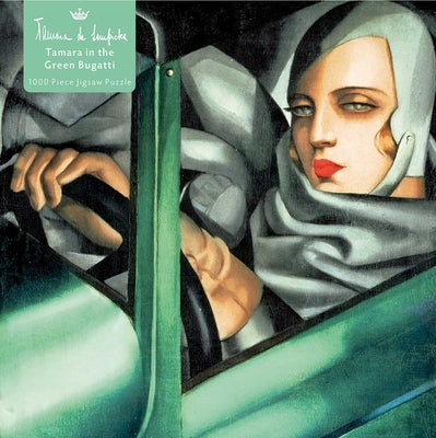 Adult Jigsaw Puzzle Tamara de Lempicka: Tamara in the Green Bugatti, 1929: 1000-Piece Jigsaw Puzzles by Flame Tree Studio