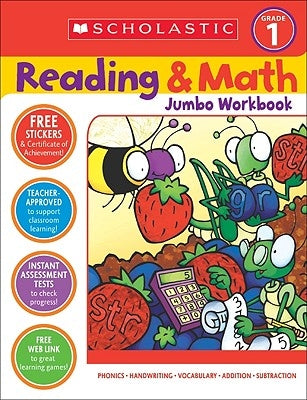 Reading & Math Jumbo Workbook: Grade 1 by Cooper, Terry