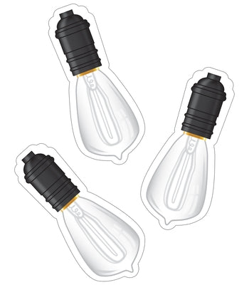 Industrial Cafe Vintage Light Bulb Cutouts by Ralbusky, Melanie