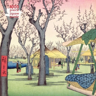 Adult Jigsaw Puzzle Utagawa Hiroshige: Plum Garden: 1000-Piece Jigsaw Puzzles by Flame Tree Studio