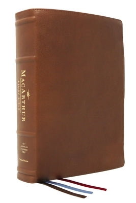 Nasb, MacArthur Study Bible, 2nd Edition, Premium Goatskin Leather, Brown, Premier Collection, Comfort Print: Unleashing God's Truth One Verse at a Ti by MacArthur, John F.