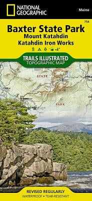 Baxter State Park Map [Mount Katahdin, Katahdin Iron Works] by National Geographic Maps