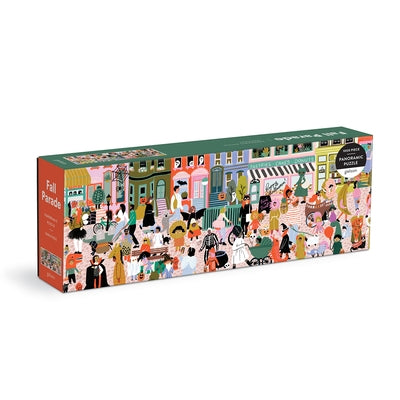 Fall Parade 1000 Piece Panoramic Puzzle by Galison Mudpuppy