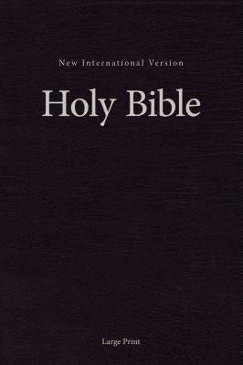 NIV, Single-Column Pew and Worship Bible, Large Print, Hardcover, Black by Zondervan