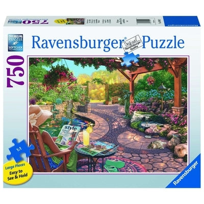 Cozy Backyard Bliss 750 PC Large Format Puzzle by Ravensburger