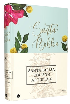 Reina Valera 1960 Santa Biblia Edición Artística, Tapa Dura/Tela, Floral, Canto Con Diseño, Letra Roja by Vida