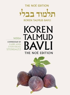 Koren Talmud Bavli, Noe Edition, Vol 42: Nidda, Hebrew/English, Large, Color by Steinsaltz, Adin