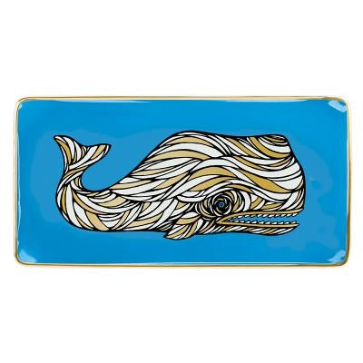 Patch NYC Whale Rectangle Porcelain Tray by Galison