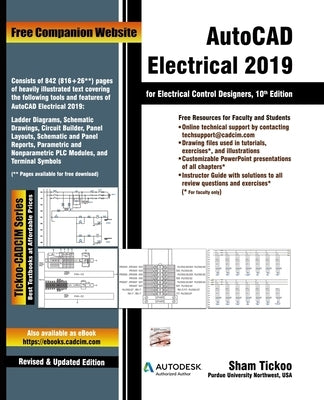 AutoCAD Electrical 2019 for Electrical Control Designers, 10th Edition by Technologies, Cadcim