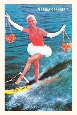 Vintage Journal Water Skier with Florida Oranges by Found Image Press