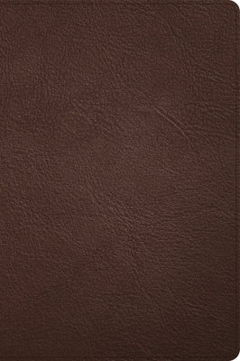 CSB Large Print Thinline Bible, Holman Handcrafted Collection, Brown Premium Goatskin by Csb Bibles by Holman