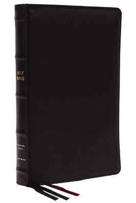 Kjv, Thinline Bible, Large Print, Premium Goatskin Leather, Black, Premier Collection, Red Letter, Thumb Indexed, Comfort Print: Holy Bible, King Jame by Thomas Nelson