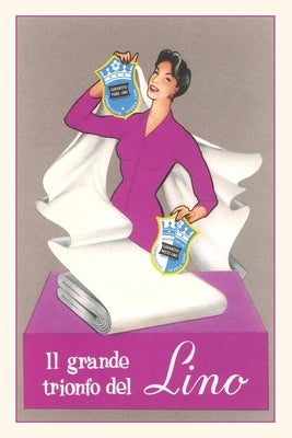 Vintage Journal Advertisement for Italian Linens by Found Image Press