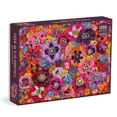 Bees in the Poppies 1000 Piece Puzzle by Galison Mudpuppy