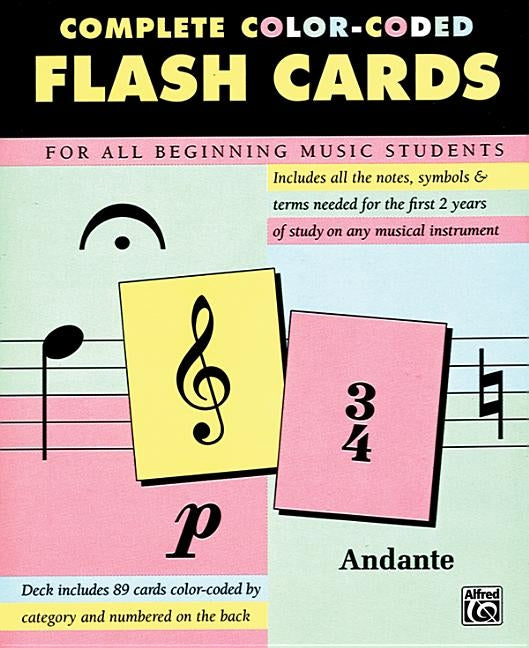 Complete Color-Coded Flash Cards: For All Beginning Music Students, Flash Cards by Alfred Music
