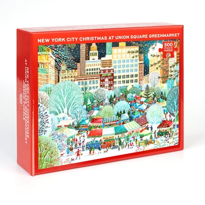 New York City Christmas at Union Square Greenmarket Jigsaw Puzzle by Union Square & Co