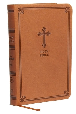 Kjv, Value Thinline Bible, Compact, Leathersoft, Brown, Red Letter Edition, Comfort Print by Thomas Nelson