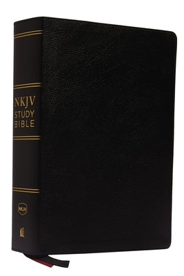 NKJV Study Bible, Premium Bonded Leather, Black, Red Letter Edition, Comfort Print: The Complete Resource for Studying God's Word by Thomas Nelson