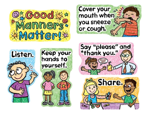 Good Manners Matter Mini Bulletin Board Set by Carson Dellosa Education