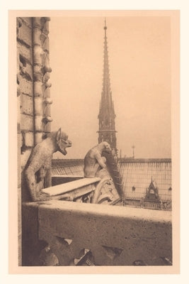 Vintage Journal Notre Dame Cathedral with Gargoyles by Found Image Press