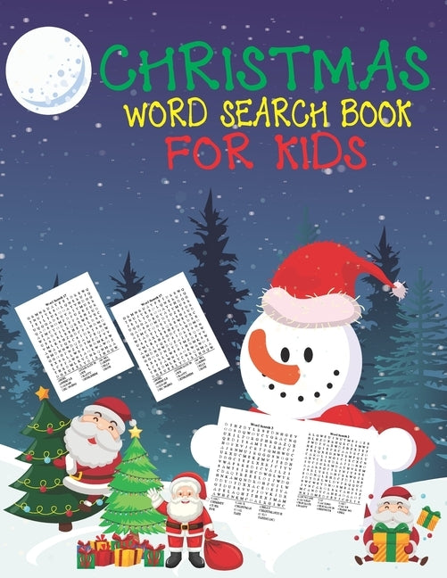 Christmas Word Search Book For Kids: 30 Easy Large Print Word Find Puzzles for Kids: Jumbo Word Search Puzzle Book (8.5"x11") with Fun Themes! (Word S by Coloring Book, Cute Kids