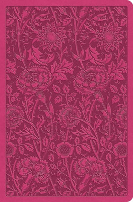 ESV Value Compact Bible (Trutone, Raspberry, Floral Design) by 