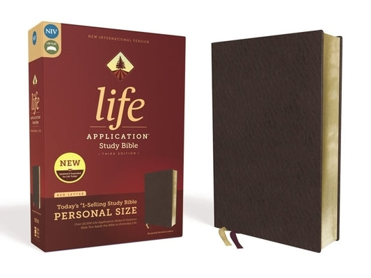 Niv, Life Application Study Bible, Third Edition, Personal Size, Bonded Leather, Burgundy, Red Letter Edition by Zondervan