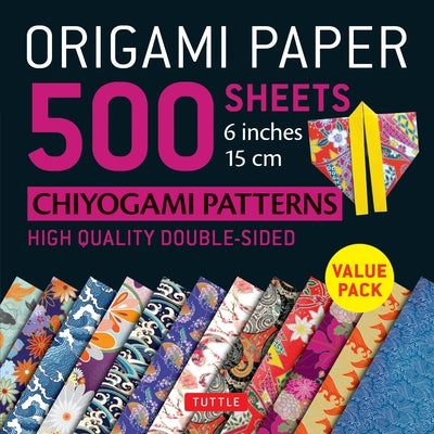 Origami Paper 500 Sheets Chiyogami Patterns 6 15cm: Tuttle Origami Paper: Double-Sided Origami Sheets Printed with 12 Different Designs (Instructions by Tuttle Publishing