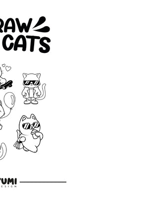 How to Draw Cute cats: Learn How to Draw 50 Cute Cats Step by Step by Design, Yumi