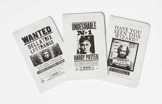 Harry Potter: Wanted Posters Pocket Notebook Collection (Set of 3) by Insight Editions