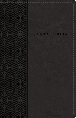 Rvr60 Santa Biblia, Letra Grande, Tamaño Compacto, Leathersoft, Negro, Edición Letra Roja, Con Índice Y Cierre by Rvr 1960- Reina Valera 1960