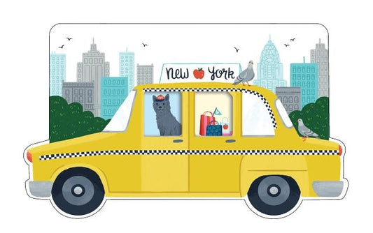 New York City Taxi Shaped Cover Sticky Notes by Galison