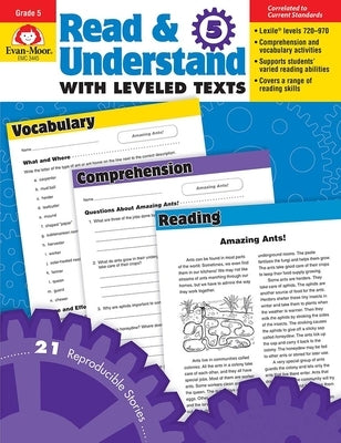 Read and Understand with Leveled Texts, Grade 5 Teacher Resource by Evan-Moor Corporation